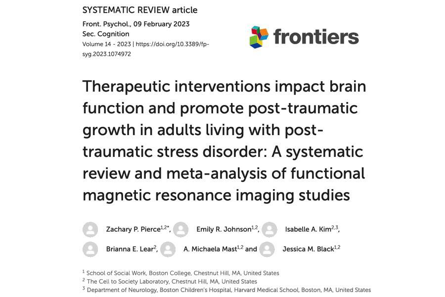 article : Croissance post-traumatique par EMDR chez des adultes souffrant de PTSD, méta-analyse d'études d'imagerie par résonance magnétique fonctionnelle