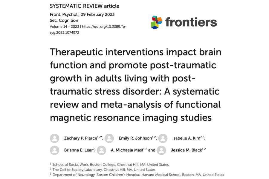 Artikel: Posttraumatisches Wachstum durch EMDR bei Erwachsenen mit PTBS, Metaanalyse von funktionellen Magnetresonanztomographie-Studien