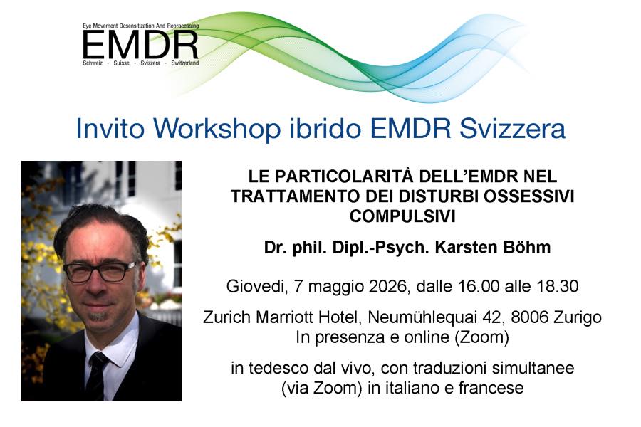 WORKSHOP CON KARSTEN BÖHM: EMDR NEI DISTURBI OSSESSIVO-COMPULSIVI