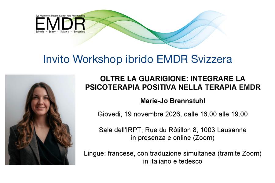 Workshop con Marie-Jo Brennstuhl: EMDR e psicoterapia positiva