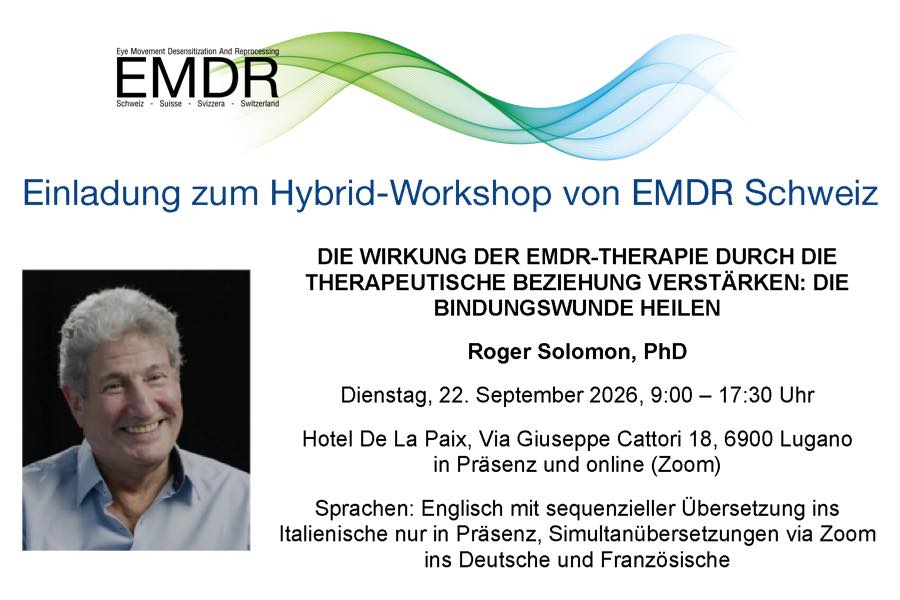 Workshop mit Roger Solomon: Mit EMDR Bindungswunden heilen